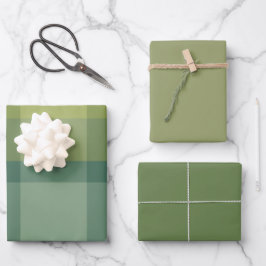 Basil & Dill Wrapping Paper Flat Sheet Set of 3