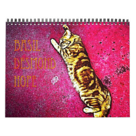 Basil Ginger Cat Personlig Calendar 2023 Kalender