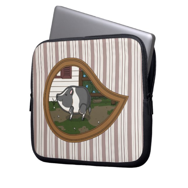 Basil Gris Laptop Fodral (Framsidan Vänster)