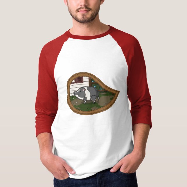 Basil grisen Herr Lätt skjorta T-shirt (Framsida)