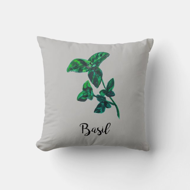 Basil Herb Garden Dekorativ kudde (Framsida)