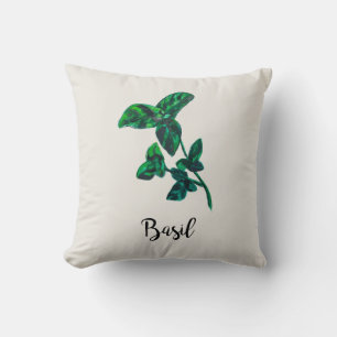 Basil Herb Garden Dekorativ kudde