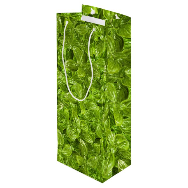 Basil Löv Mönster (Baksidan Vinklad)