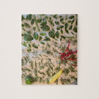 Basil och paprika pussel