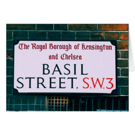 Basil Street - Kensington & Chelsea Hälsningskort