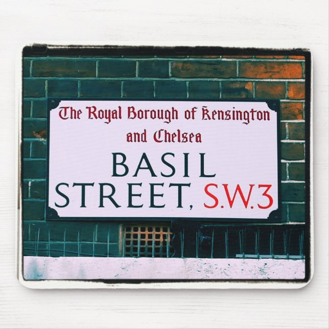 Basil Street - Kensington & Chelsea Mousepad Musmatta (Framsidan)