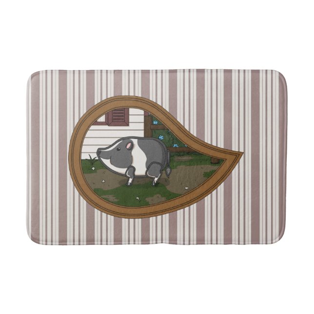 Basil the Gris Bath Mat Badrumsmatta (Framsidan)