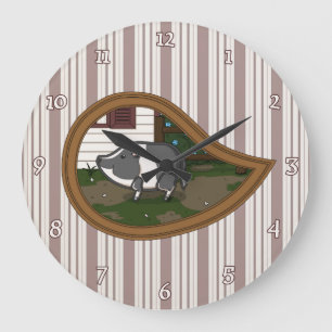 Basil the Gris Clock Stor Klocka