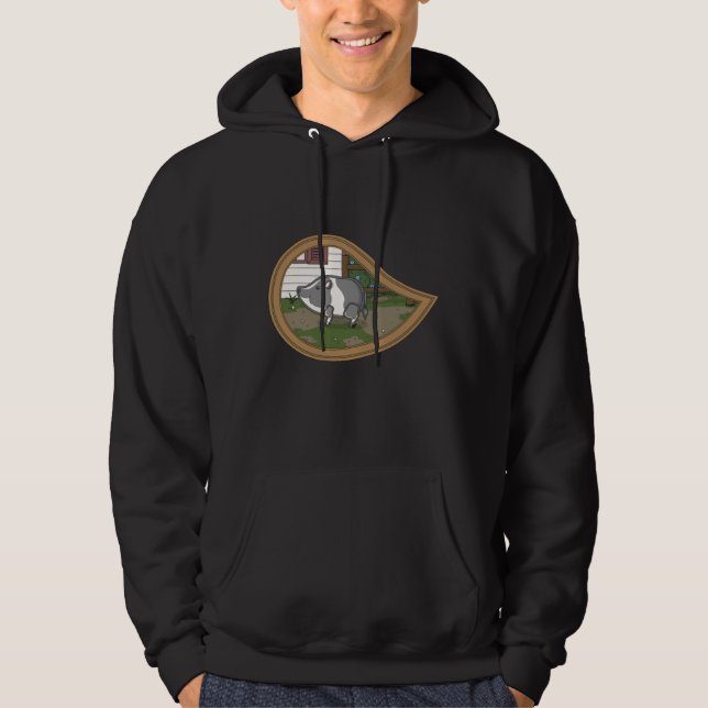 Basil the Gris Manar Mörk Shirt Munkjacka (Framsida)