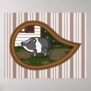 Basil the Gris Poster