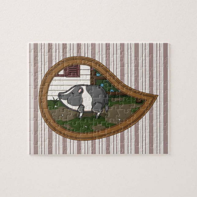 Basil the Gris Puzzle Pussel (Horisontell)