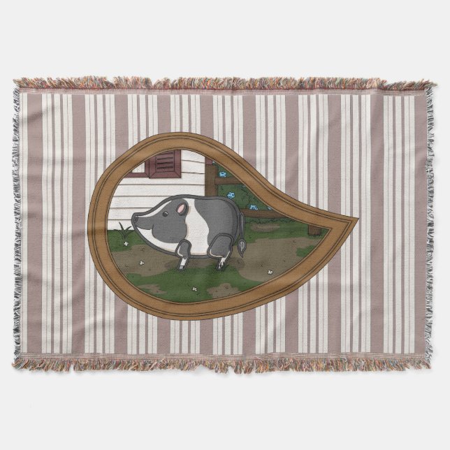 Basil the Gris Throw Blanket Filt (Framsidan)