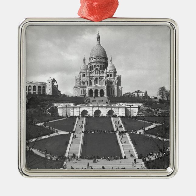 Basilica av Sacre-Coeur, Montmartre, 1876-1910 Julgransprydnad Metall (Framsidan)