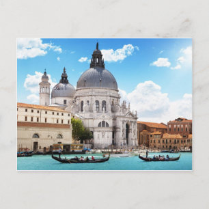 Basilica av Santa Maria i Venedig, italien Vykort