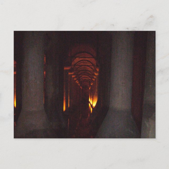 Basilica Cistern i Istanbul Photo Vykort (Framsida)