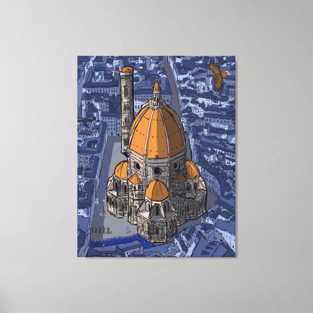 Basilica di San Lorenzo Florence Italien Canvastryck (Framsida)