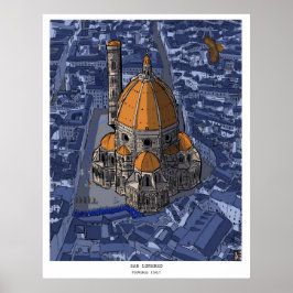 Basilica di San Lorenzo Florence Italien Poster