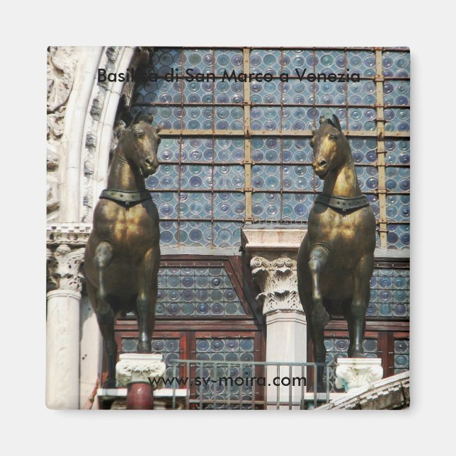 Basilica di San Marco a Venezia (Venedig) Magnet (Framsidan)