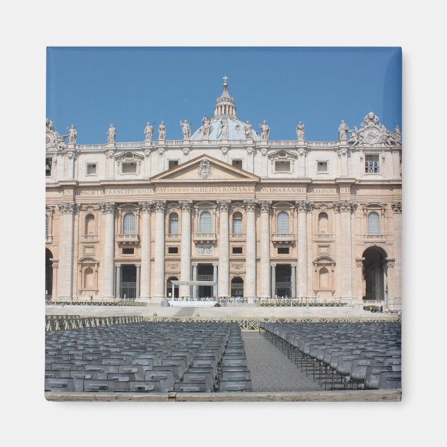 Basilica di San Pietro, Vatikanstaten, Rom, Italie Magnet (Framsidan)
