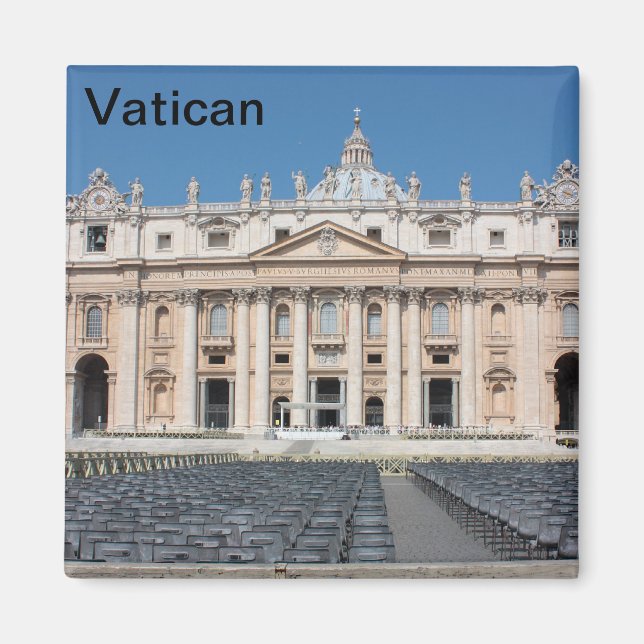 Basilica di San Pietro, Vatikanstaten, Rom, Italie Magnet (Framsidan)