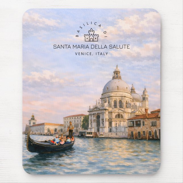 Basilica di Santa Maria della Salute Venedig Akvar Musmatta (Framsidan)