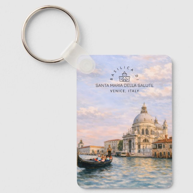 Basilica di Santa Maria della Salute Venedig Akvar Nyckelring (Framsida)