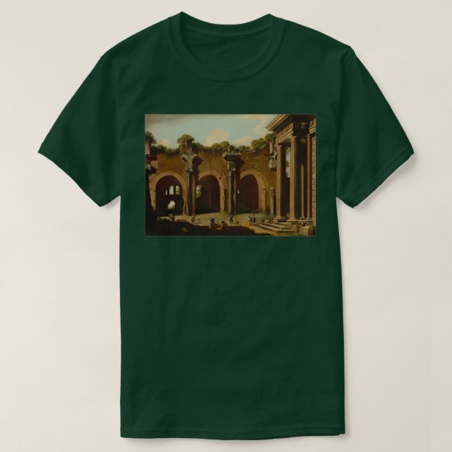 Basilica med en Doric Colonnad T Shirt (Design framsida)