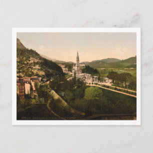 Basilica of Notre Dame, Lourdes, Frankrike Vykort