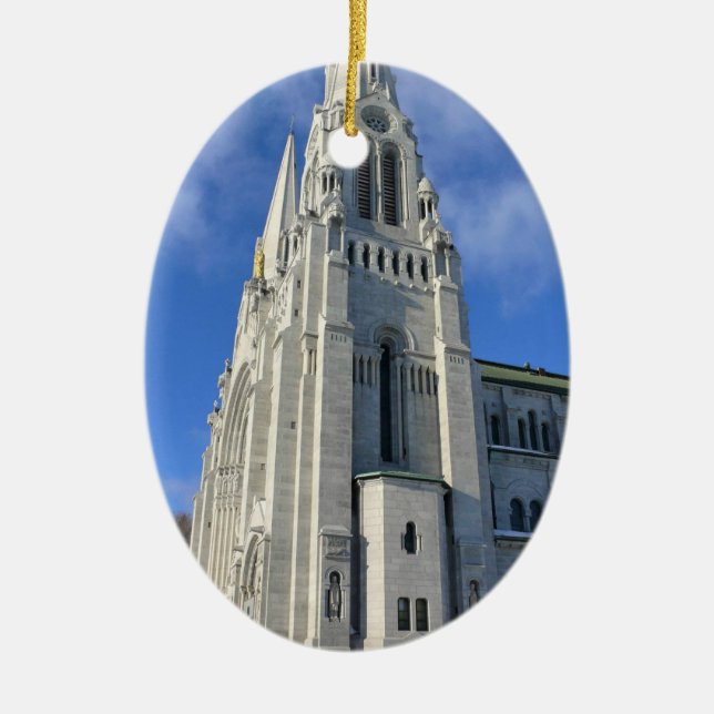 Basilica of Sainte Anne de Beaupre, Quebec, Kanada Julgransprydnad Keramik (Framsidan)