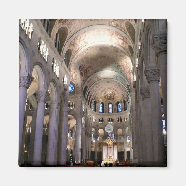Basilica of Sainte Anne de Beaupre, Quebec, Kanada Magnet (Framsidan)