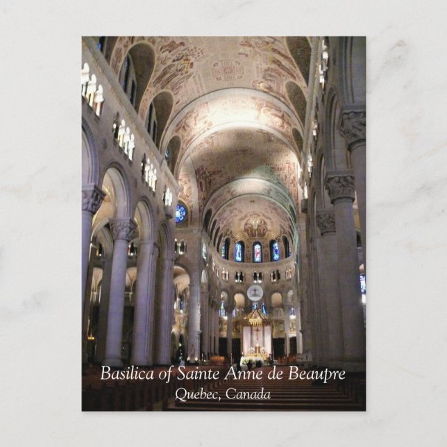 Basilica of Sainte Anne de Beaupre, Quebec, Kanada Vykort (Framsida)
