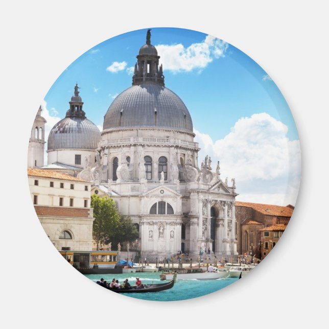 Basilica of Santa Maria i Venedig, Italien Magnet (Framsidan)