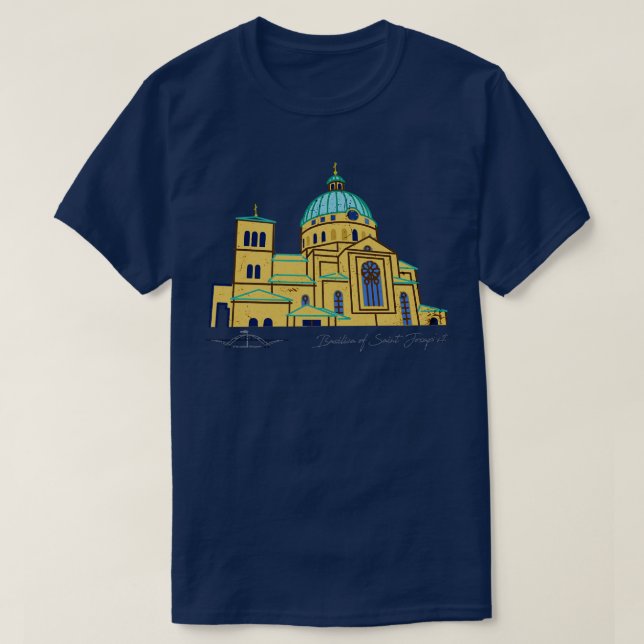 Basilica of St Josaphat Milwaukee WI TShirt T Shirt (Design framsida)