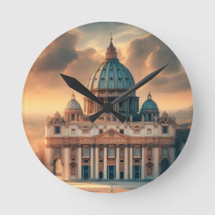 Basilica of St. Peter Italien Europe Travel Rund Klocka