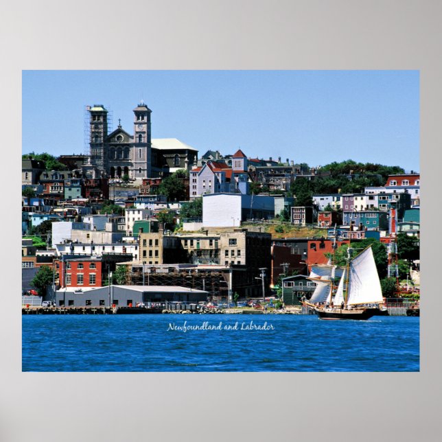 Basilica på Shoreline i St. John's Poster (Framsidan)