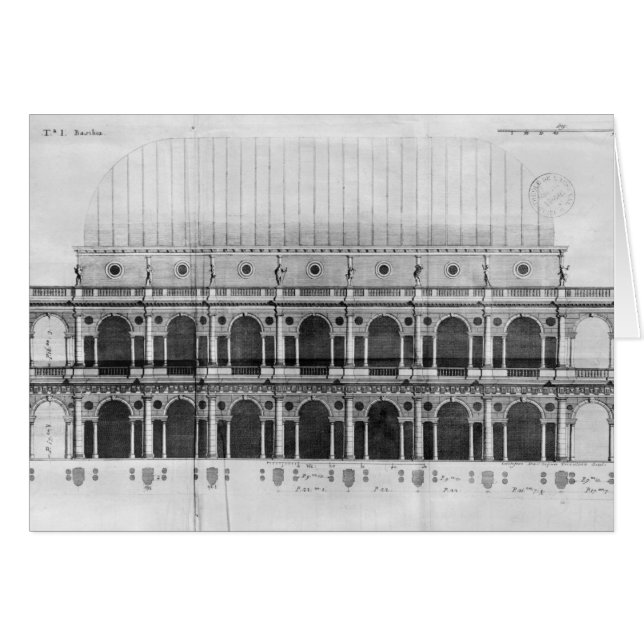 Basilica Palladiana på Vicenza Hälsningskort (Framsidan Horizontal)