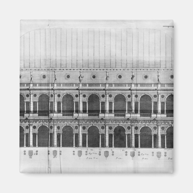 Basilica Palladiana vid Vicenza Magnet (Framsidan)