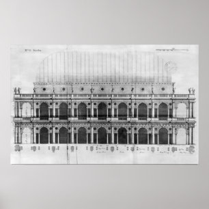 Basilica Palladiana vid Vicenza Poster