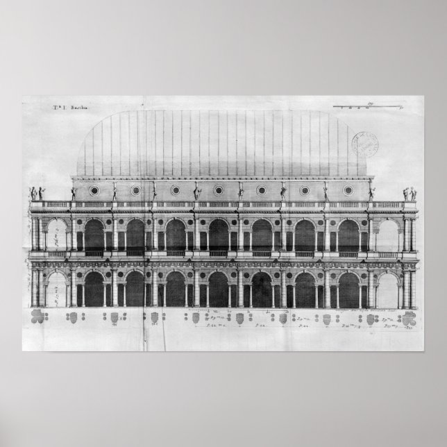 Basilica Palladiana vid Vicenza Poster (Framsidan)
