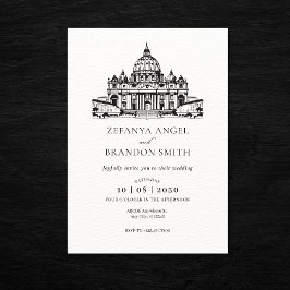 Basilica Vatican bröllop Inbjudningar