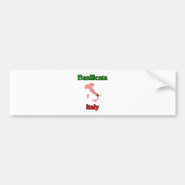 Basilicata italien bildekal (Framsidan)