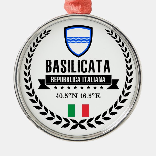 Basilicata Julgransprydnad Metall (Framsidan)