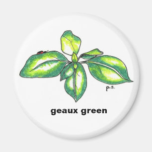 Basilika geauxgrönt magnet