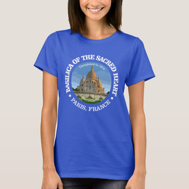 Basilika of the Helig Heart T Shirt (Framsida)