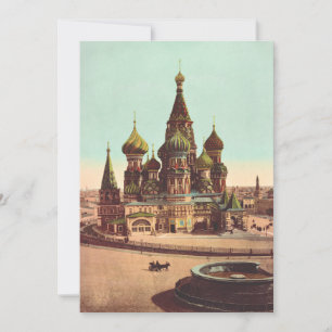 Basilika Sankt Basilius, Röda torget Moskva Tack Kort