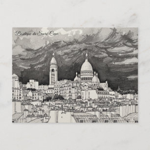 Basilikan Sacré-Cœur Vykort