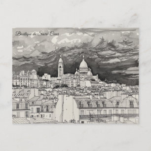 Basilikan Sacré-Cœur Vykort