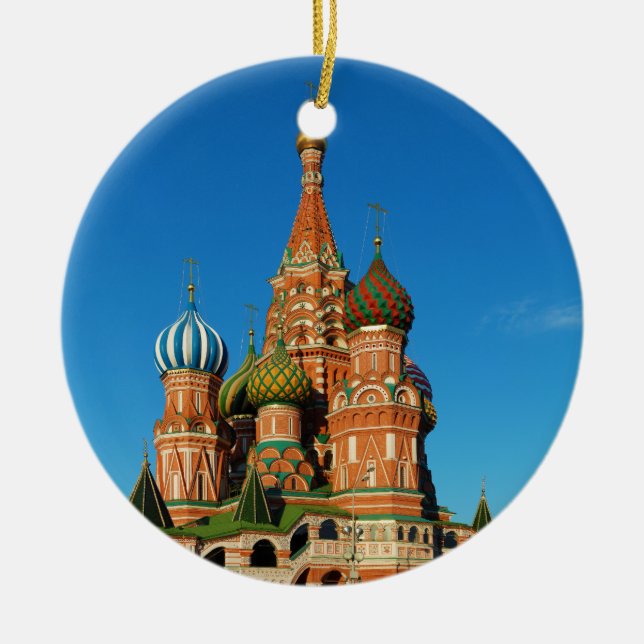 Basilikkathedralen Moskva Ryssland Julgransprydnad Keramik (Framsidan)