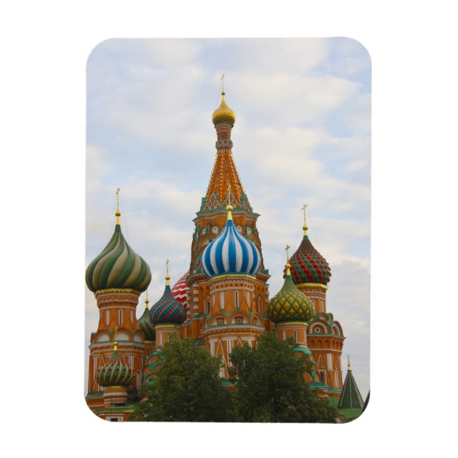 Basilikkathedralen på Röda torget, Moskva Magnet (Vertikal)