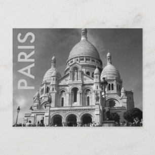 Basilique du Sacré-Coeur Paris Frankrike Postcard Vykort